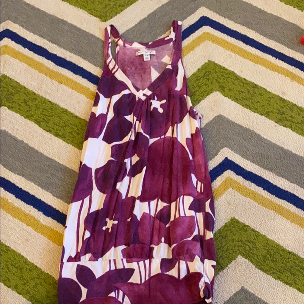Purple flower tank from AE